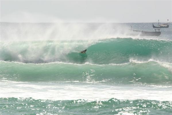 George Beecher at Padang Padang